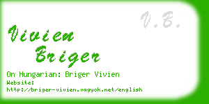 vivien briger business card